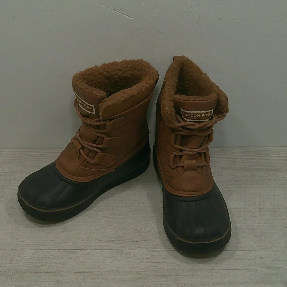 LONDON FOG Boys Waterproof Cheshire Duck Cold Weather Snow Winter Boot Size 12
